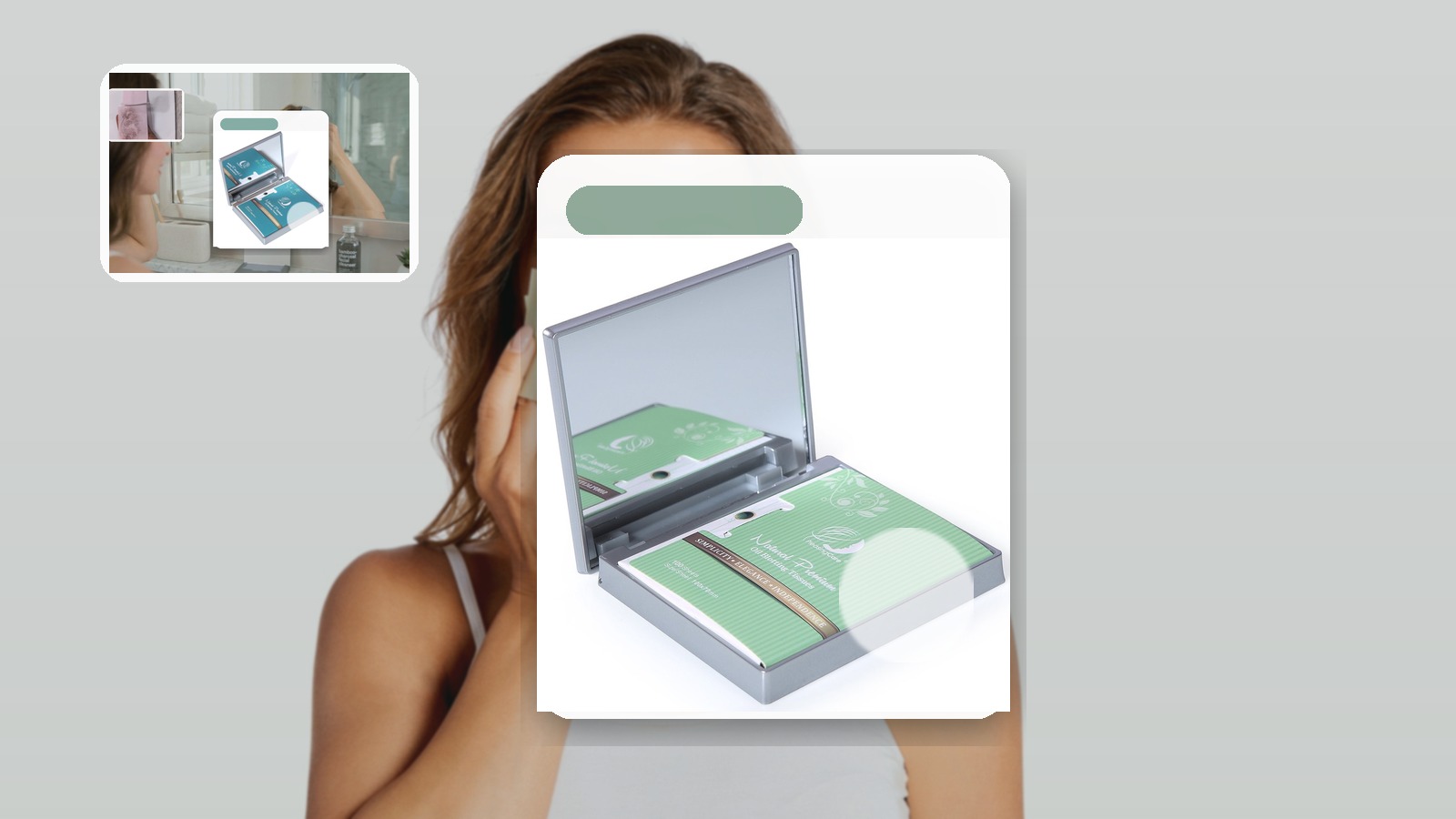 Men office oil-control blotting paper routine