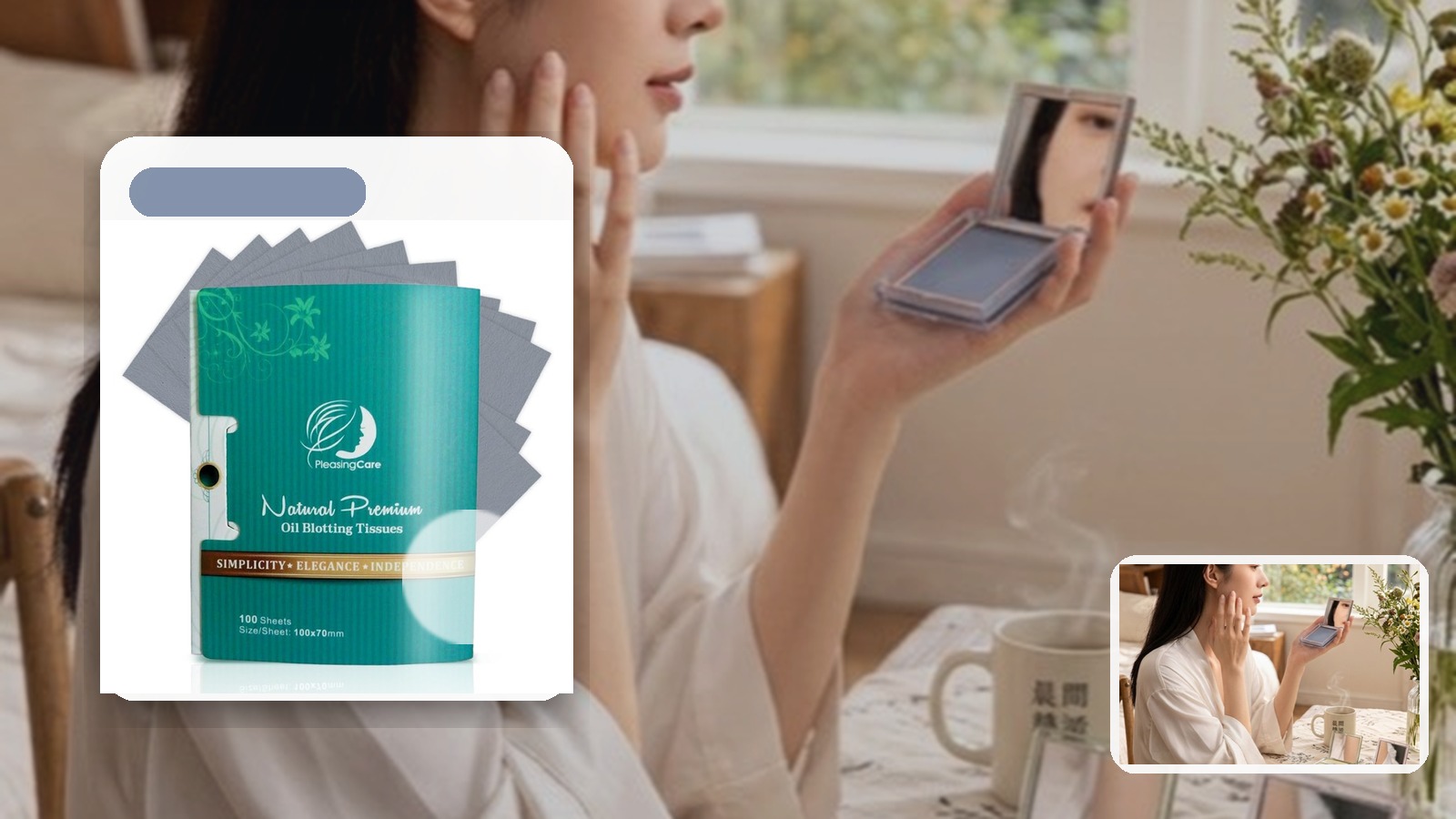 Bamboo Charcoal for Post-lunch Classes using PleasingCare blotting paper in a school setting