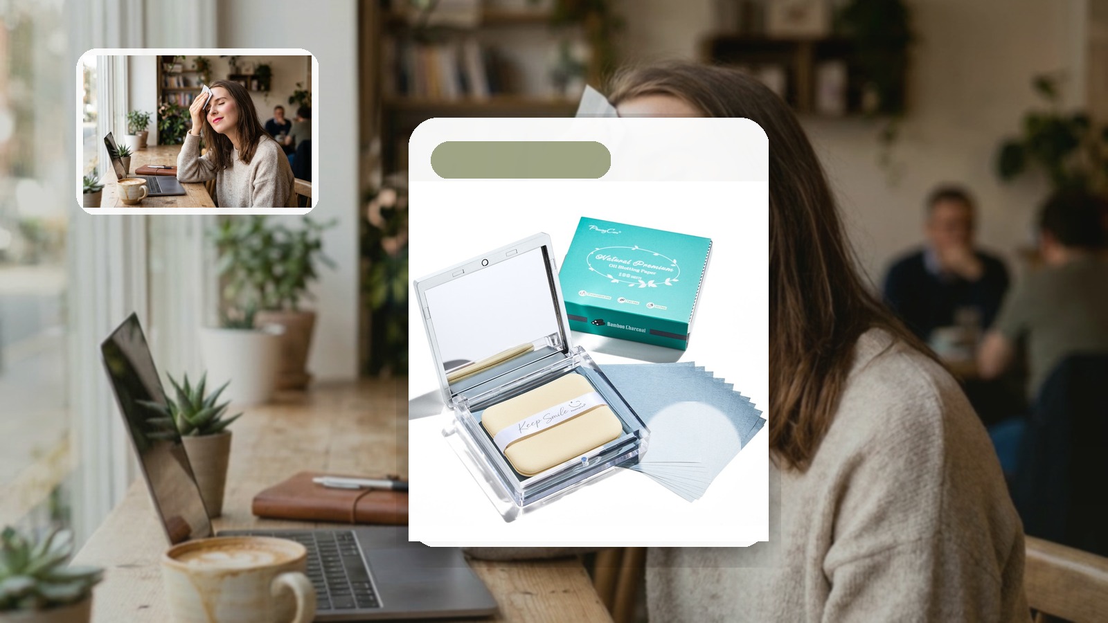 Best Blotting Paper for Brunch After Pilates using PleasingCare blotting paper in a gym setting