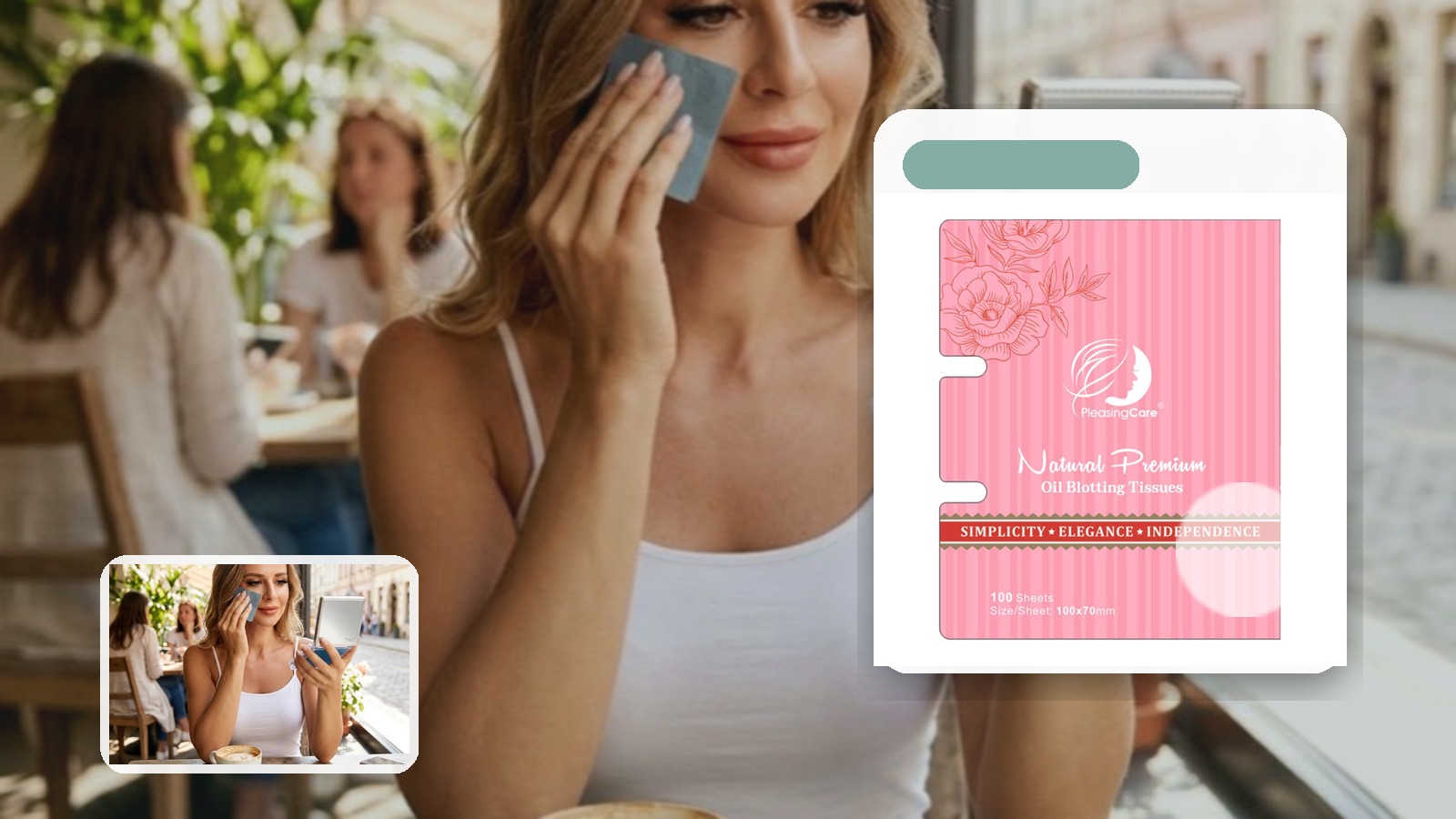 Best Blotting Paper for Gallery Openings using PleasingCare blotting paper in a wedding setting