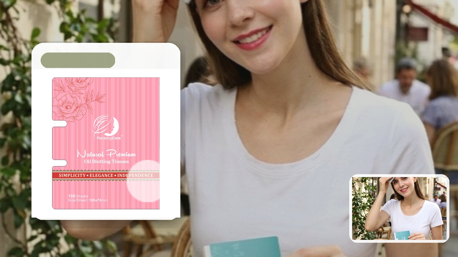 Best Blotting Paper for Museum Days using PleasingCare blotting paper in a travel setting