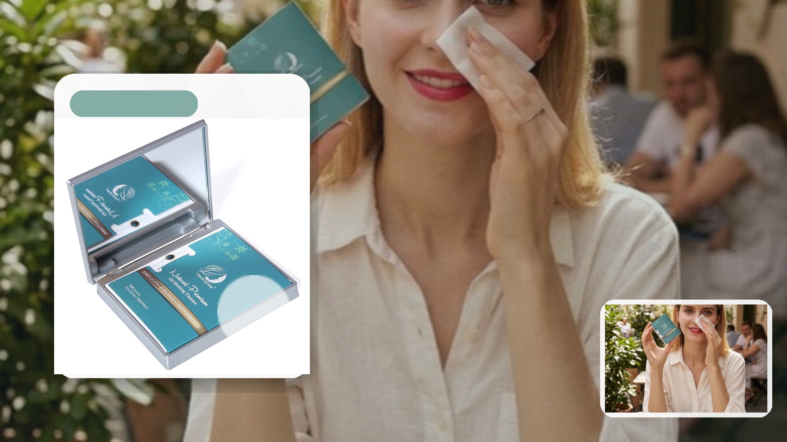 Best Blotting Paper for Train Commutes using PleasingCare blotting paper in a commute setting