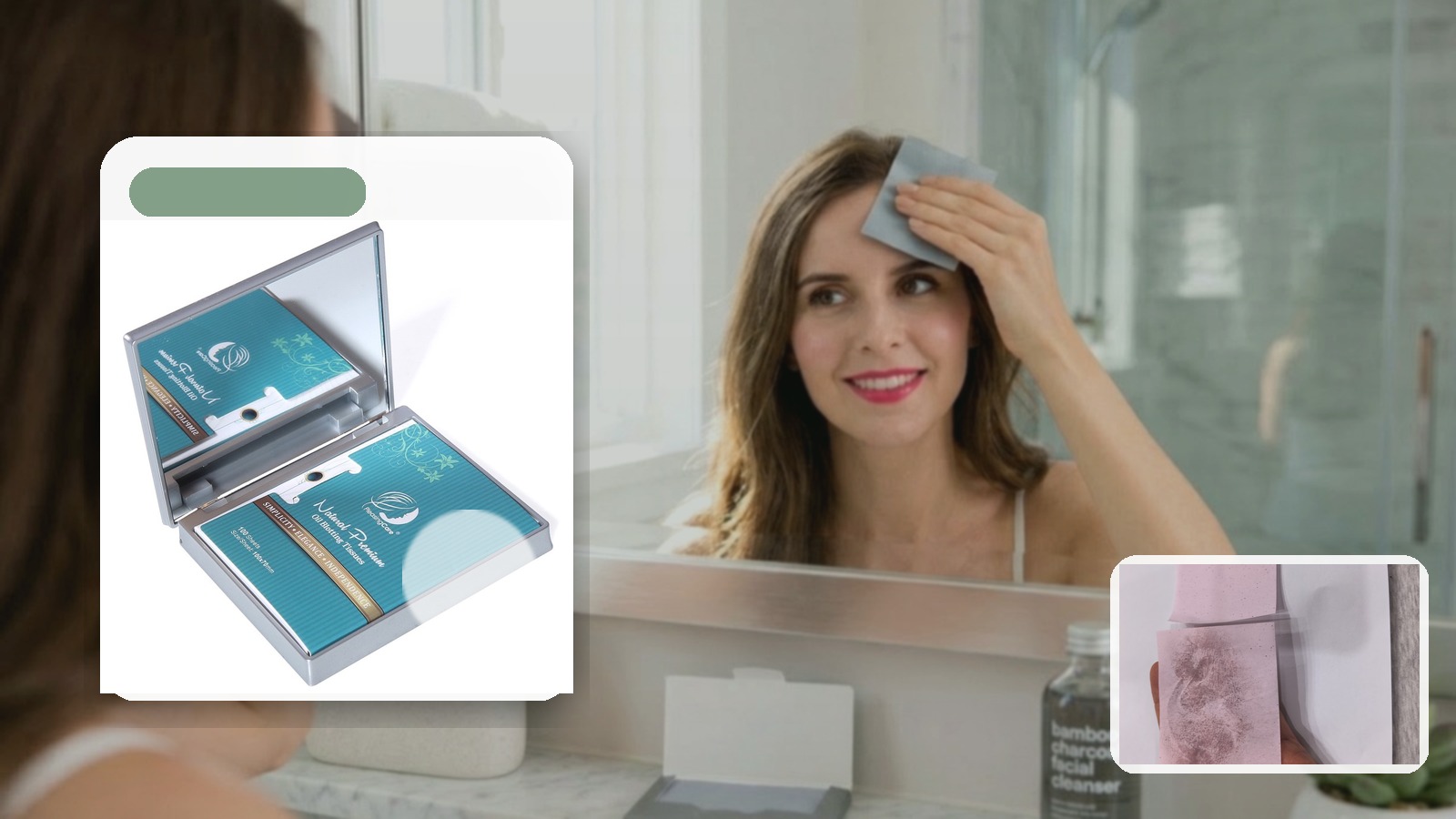 Best Blotting Paper for Video Interviews using PleasingCare blotting paper in a video call setting