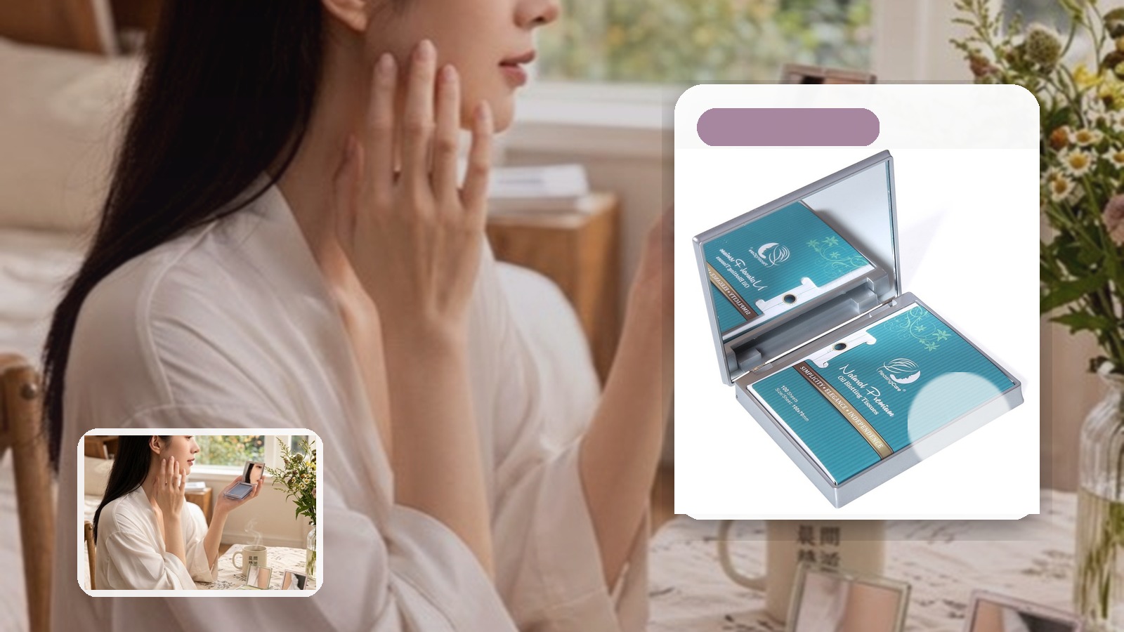 Blotting Paper vs Powder for Campus Tour Days using PleasingCare blotting paper in a school setting