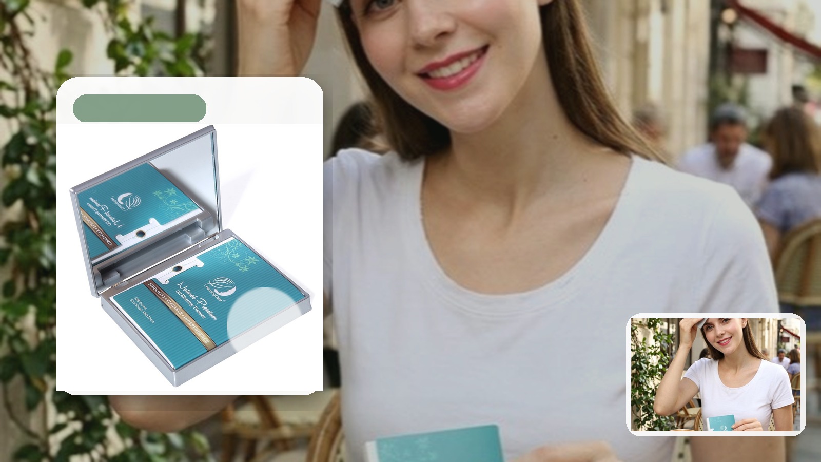 Blotting Paper vs Powder for Carry-on-only Trips using PleasingCare blotting paper in a travel setting