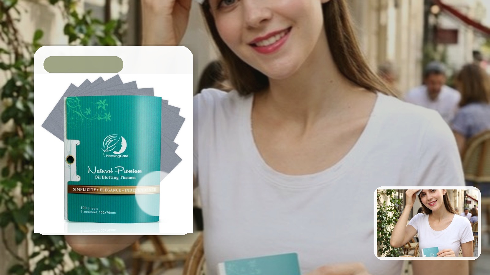 Should You Blot Before Tissue on Long Errand Days? using PleasingCare blotting paper in a travel setting