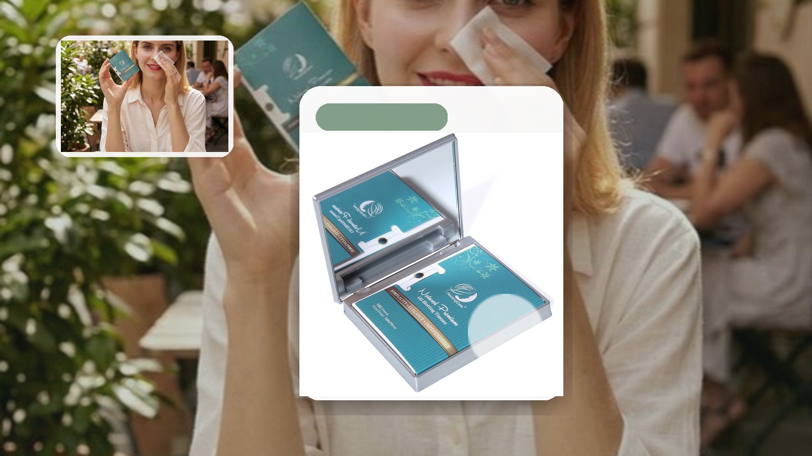 What to Pack for Train Commutes if You Have Oily Skin using PleasingCare blotting paper in a commute setting