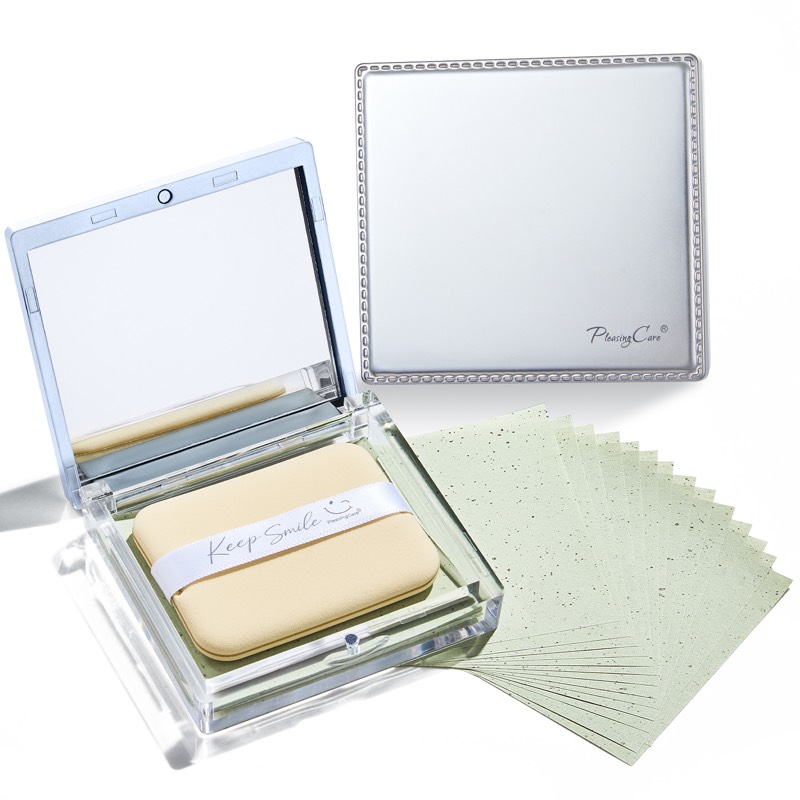Green tea puff case